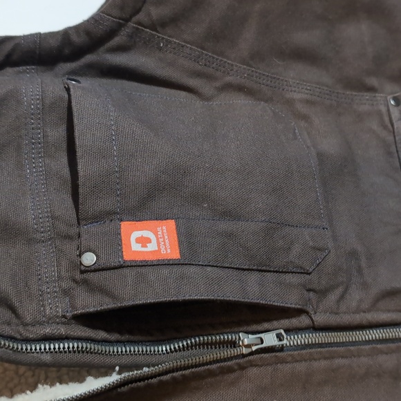 Dovetail Workwear Old School Work Duck Sherpa Vest womens XL - Picture 3 of 10